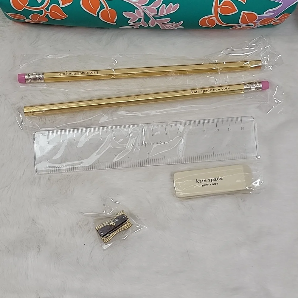 kate spade New York Bird Party Pencil Case